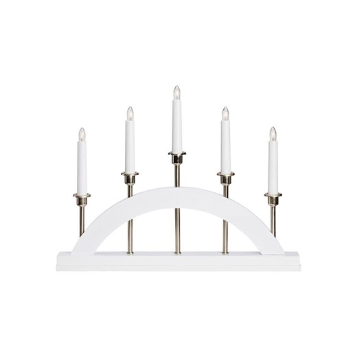 Marksljöd Lampa adwentowa &quot;Bridge&quot; w kolorze białym - 47 x 36 cm Marksljöd onesize okazja Limango Polska