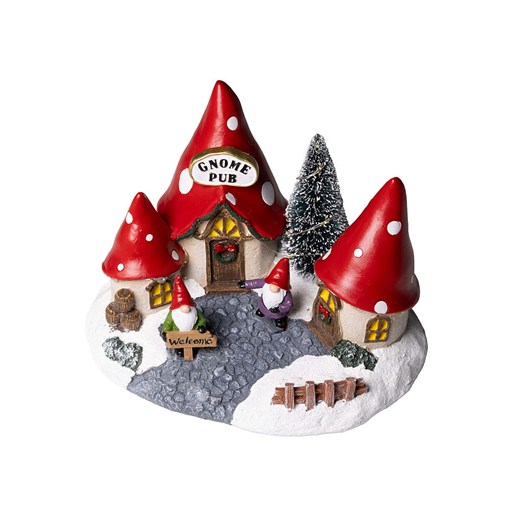 Hollybell Dekoracyjna lampa LED &quot;Gnome Pub&quot; ze wzorem - 22 x 16,2 x 17 cm ze sklepu Limango Polska w kategorii Oświetlenie - zdjęcie 187795201