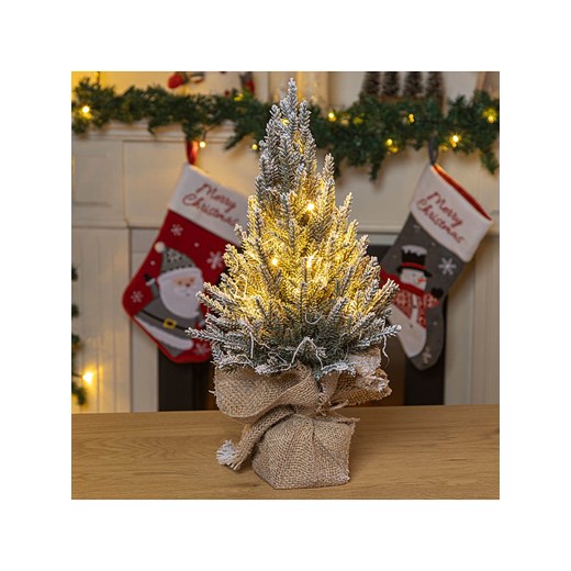 Hollybell Dekoracja LED &quot;Christmas Tree&quot; w kolorze zielono-białym - dł. 45 cm ze sklepu Limango Polska w kategorii Oświetlenie - zdjęcie 187795430