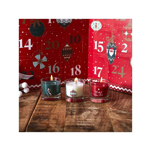 The Concept Factory Kalendarz ze świecami w kolorze czerwonym - 21,4 x 30,5 cm The Concept Factory onesize wyprzedaż Limango Polska
