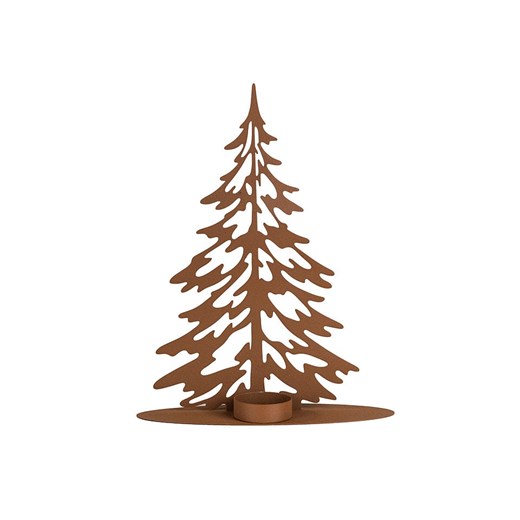 Hollybell Świecznik w kolorze rdzawobrązowym - 23,5 x 30 x 8 cm ze sklepu Limango Polska w kategorii Świeczniki - zdjęcie 187795590