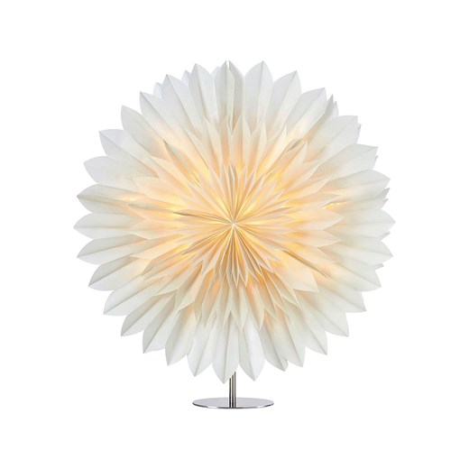 Marksljöd Lampa stołowa &quot;Solina&quot; w kolorze biało-srebrnym - 60 x 62 x 10 cm ze sklepu Limango Polska w kategorii Oświetlenie - zdjęcie 187795593