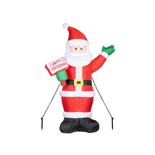 Hollybell Dmuchana dekoracja LED w kolorze czerwonym - 78 x 126 x 50 cm ze sklepu Limango Polska w kategorii Dekoracje bożonarodzeniowe - zdjęcie 187795603