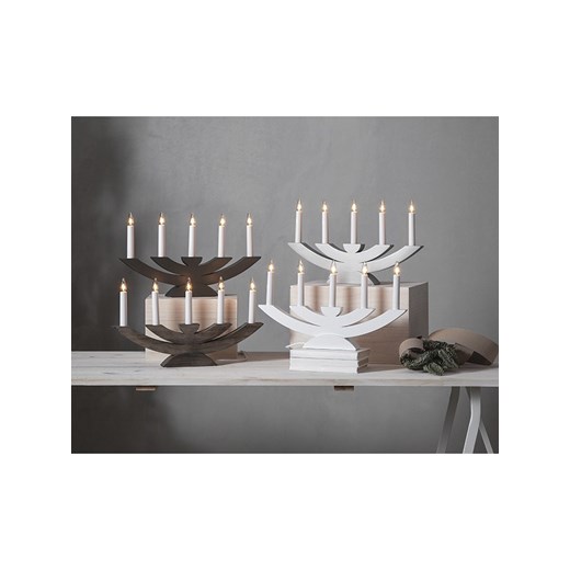 STAR Trading Lampa dekoracyjna &quot;Navida&quot; w kolorze szarym - 42 x 24 cm Star Trading onesize wyprzedaż Limango Polska