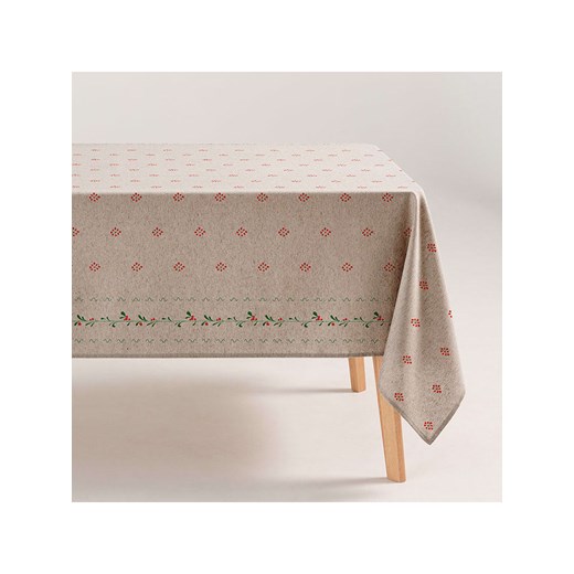 GAMUSI Obrus &quot;Aurel&quot; w kolorze kremowo-czerwonym Gamusi 140x100 cm wyprzedaż Limango Polska