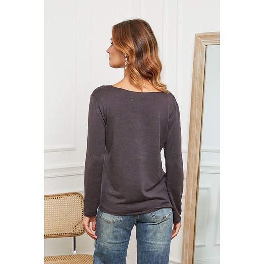 Joséfine Wełniany sweter &quot;Abi&quot; w kolorze antracytowym Joséfine L wyprzedaż Limango Polska