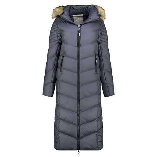 Geographical Norway Płaszcz zimowy &quot;Capucine&quot; w kolorze granatowym ze sklepu Limango Polska w kategorii Kurtki damskie - zdjęcie 187797222