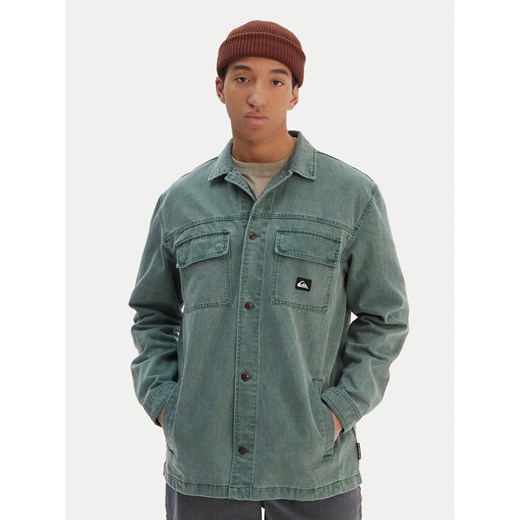 Quiksilver Koszula jeansowa Mohab Washed Twill EQYWT04654 Zielony Oversize ze sklepu MODIVO w kategorii Koszule męskie - zdjęcie 187797943