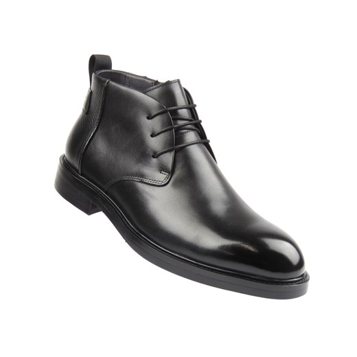 Eleganckie męskie botki H909-B205-SG3, czarne ze sklepu ulubioneobuwie w kategorii Buty zimowe męskie - zdjęcie 187798754