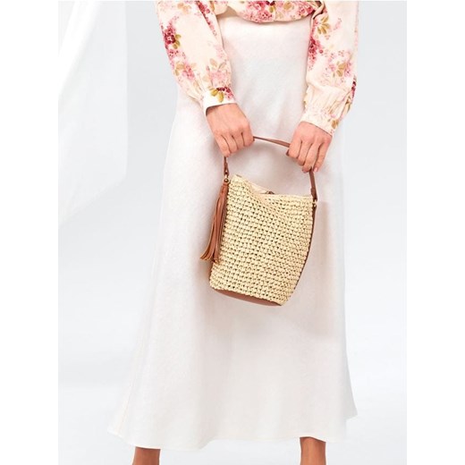 Sinsay - Spódnica midi - kremowy ze sklepu Sinsay w kategorii Spódnice - zdjęcie 187799672