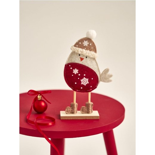 Sinsay - Dekoracja świąteczna w kształcie ptaszka - bordowy ze sklepu Sinsay w kategorii Dekoracje bożonarodzeniowe - zdjęcie 187799771