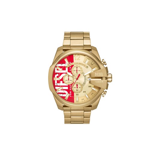 Zegarek Diesel Mega Chief DZ4642 Złoty ze sklepu eobuwie.pl w kategorii Zegarki - zdjęcie 187799833