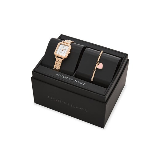 Armani Exchange Zegarek AX7164SET Różowy ze sklepu MODIVO w kategorii Zegarki - zdjęcie 187799901