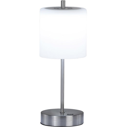 FH Lighting Lampa stołowa LED &quot;Riva&quot; w kolorze srebrno-białym - wys. 34,5 x Ø 13 cm ze sklepu Limango Polska w kategorii Oświetlenie - zdjęcie 187800270