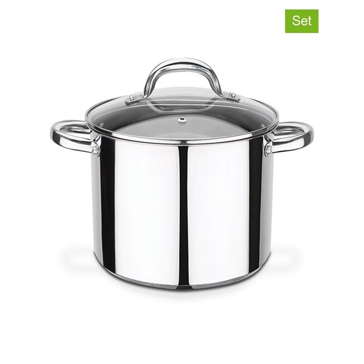 GSW 2-częściowy zestaw &quot;Montreal&quot; w kolorze srebrnym - Ø 20 cm ze sklepu Limango Polska w kategorii Garnki - zdjęcie 187800412