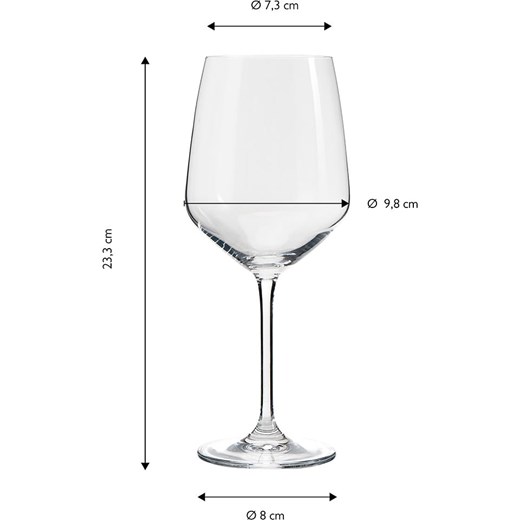 Echtwerk Kieliszki (6 szt.) do czerwonego wina - 630 ml Echtwerk onesize okazja Limango Polska