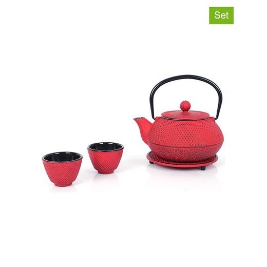 Echtwerk 4-częściowy zestaw w kolorze czerwonym do herbaty - 800 ml ze sklepu Limango Polska w kategorii Dzbanki i zaparzacze - zdjęcie 187800462