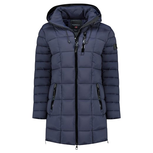 Geographical Norway Płaszcz pikowany &quot;Bastia&quot; w kolorze granatowym ze sklepu Limango Polska w kategorii Kurtki damskie - zdjęcie 187800702