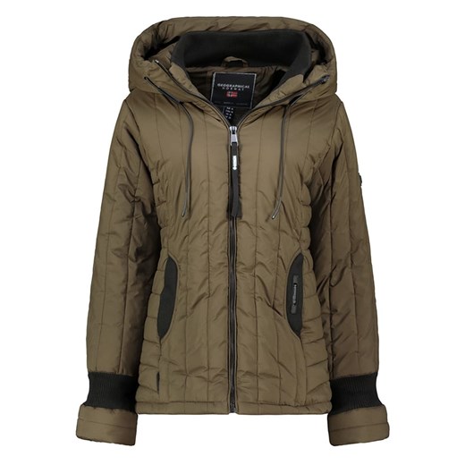 Geographical Norway Kurtka pikowana &quot;Bitia&quot; w kolorze khaki ze sklepu Limango Polska w kategorii Kurtki damskie - zdjęcie 187800924