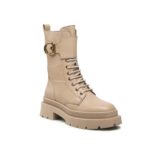 Gino Rossi Trapery 222FW105 Beżowy ze sklepu MODIVO w kategorii Workery damskie - zdjęcie 187801234