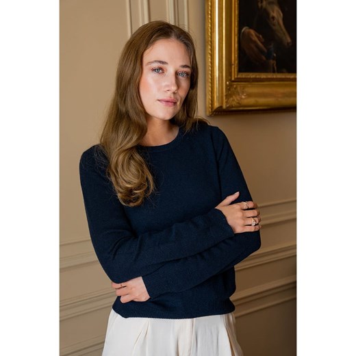 Maison Héritage Cashmere Kaszmirowy sweter w kolorze granatowym Maison Héritage Cashmere M wyprzedaż Limango Polska
