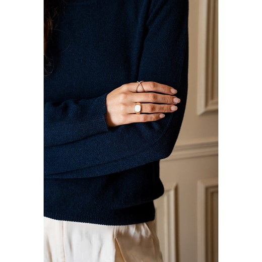 Maison Héritage Cashmere Kaszmirowy sweter w kolorze granatowym Maison Héritage Cashmere M Limango Polska okazja