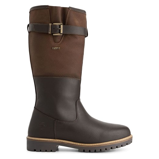 TRAVELIN&apos; Skórzane kozaki &quot;Hyllestad&quot; w kolorze brązowym ze sklepu Limango Polska w kategorii Buty zimowe męskie - zdjęcie 187801601