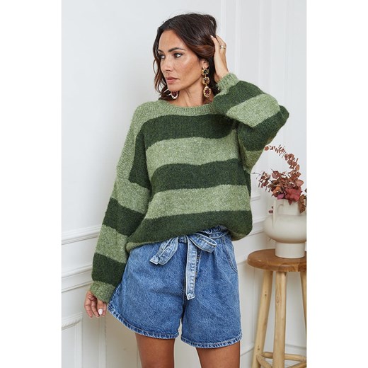 So Cachemire Sweter &quot;Bech&quot; w kolorze zielonym ze sklepu Limango Polska w kategorii Swetry damskie - zdjęcie 187801622