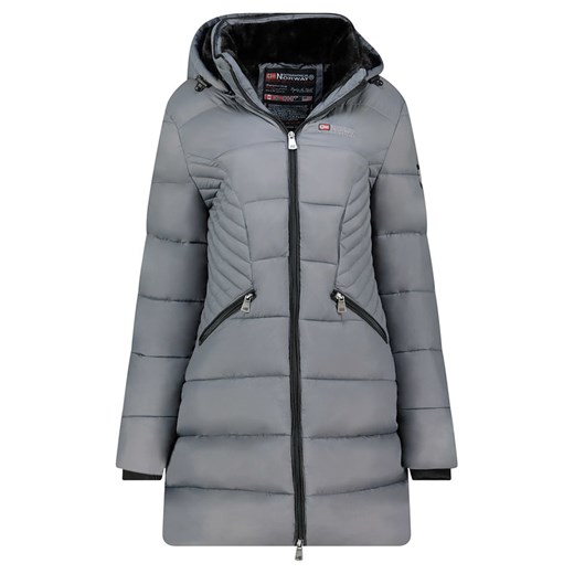 Geographical Norway Płaszcz zimowy &quot;Bee&quot; w kolorze szarym ze sklepu Limango Polska w kategorii Kurtki damskie - zdjęcie 187801701