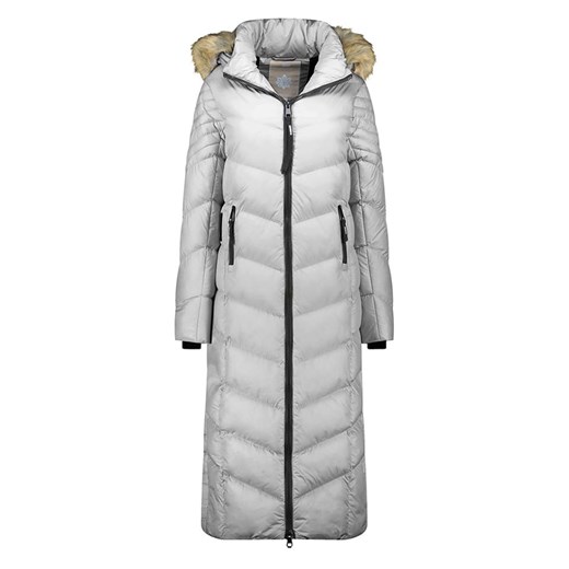 Geographical Norway Płaszcz zimowy &quot;Capucine&quot; w kolorze jasnoszarym ze sklepu Limango Polska w kategorii Kurtki damskie - zdjęcie 187801724