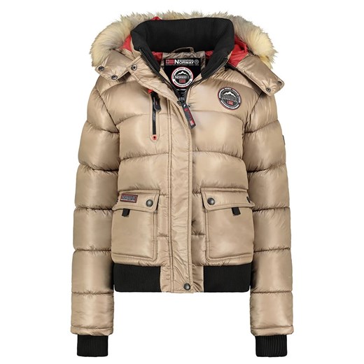 Geographical Norway Kurtka zimowa &quot;Bugs&quot; w kolorze beżowym ze sklepu Limango Polska w kategorii Kurtki damskie - zdjęcie 187801734