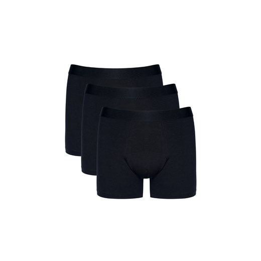 Bokserki męskie bawełniane czarne Basic trójpak ze sklepu GORTEKS w kategorii Majtki męskie - zdjęcie 187802234