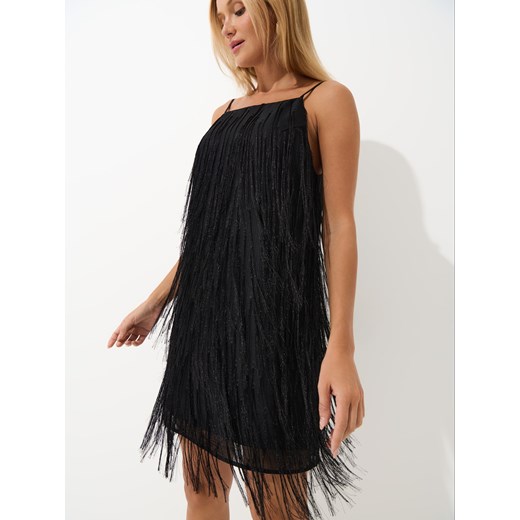 Mohito - Sukienka mini z frędzlami - czarny ze sklepu Mohito w kategorii Sukienki - zdjęcie 187802273