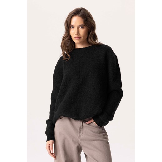 SWETER DAMSKI ALBA BABY ALPACA BLACK ze sklepu Jemiol w kategorii Swetry damskie - zdjęcie 187802621