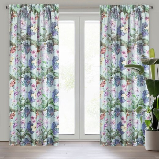 ZASŁONA GOTOWA ALIA NA TAŚMIE 140 X 270 CM FIOLETOWY ze sklepu lenaodniemowlakadoszkolniaka.pl w kategorii Zasłony - zdjęcie 187802722