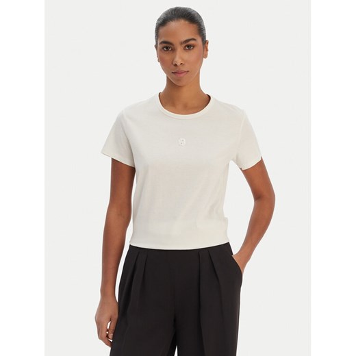 BOSS T-Shirt Eventsa12 50563282 Beżowy Regular Fit ze sklepu MODIVO w kategorii Bluzki damskie - zdjęcie 187803074