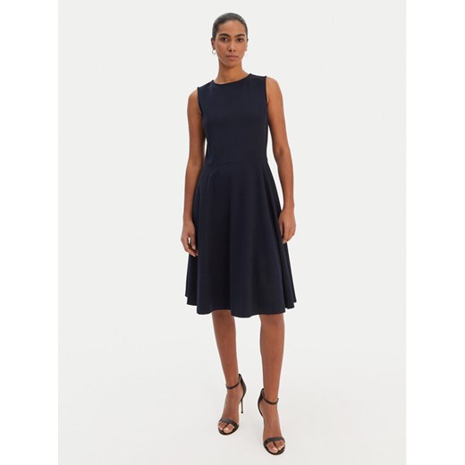 LAUREN RALPH LAUREN Sukienka koktajlowa 200980935003 Granatowy Slim Fit ze sklepu MODIVO w kategorii Sukienki - zdjęcie 187803114