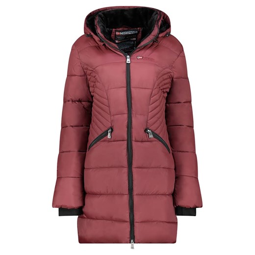Geographical Norway Płaszcz zimowy &quot;Bee&quot; w kolorze bordowym ze sklepu Limango Polska w kategorii Kurtki damskie - zdjęcie 187803643