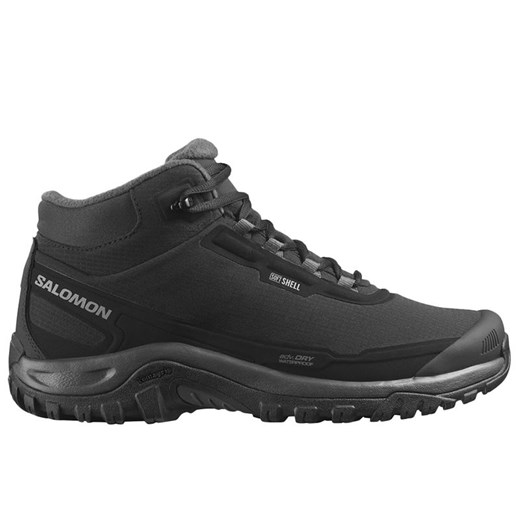 Buty męskie Salomon Shelter Waterproof L47854200 - czarne ze sklepu streetstyle24.pl w kategorii Buty zimowe męskie - zdjęcie 187803900
