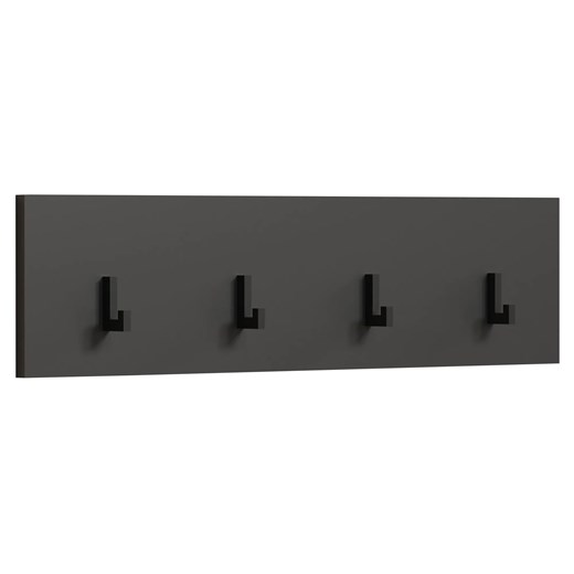 Prosty wieszak ścienny z 4 haczykami do przedpokoju grafit W8-Z94 ze sklepu Edinos.pl w kategorii Zestawy mebli do przedpokoju - zdjęcie 187804023
