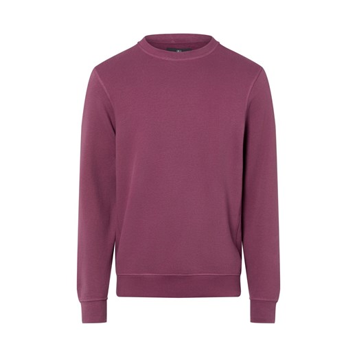 Nils Sundström Bluza męska Mężczyźni malinowy jednolity ze sklepu vangraaf w kategorii Bluzy męskie - zdjęcie 187805082