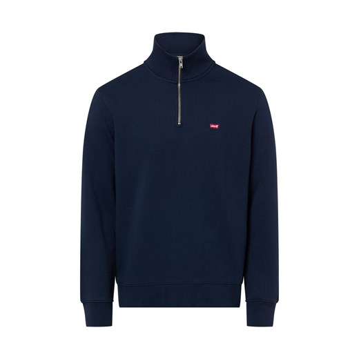 Levi's Bluza męska Mężczyźni Bawełna granatowy jednolity ze sklepu vangraaf w kategorii Bluzy męskie - zdjęcie 187805083