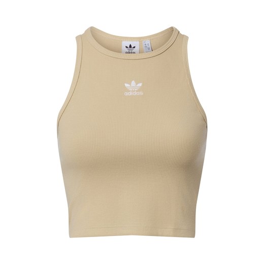 adidas Originals Top damski Kobiety Bawełna kitt jednolity ze sklepu vangraaf w kategorii Bluzki damskie - zdjęcie 187805093