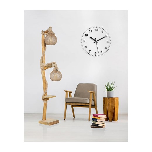 ABERTO DESIGN Lampa stojąca &quot;Arboretum&quot; w kolorze jasnobrązowym - wys. 156 cm ze sklepu Limango Polska w kategorii Oświetlenie - zdjęcie 187806213