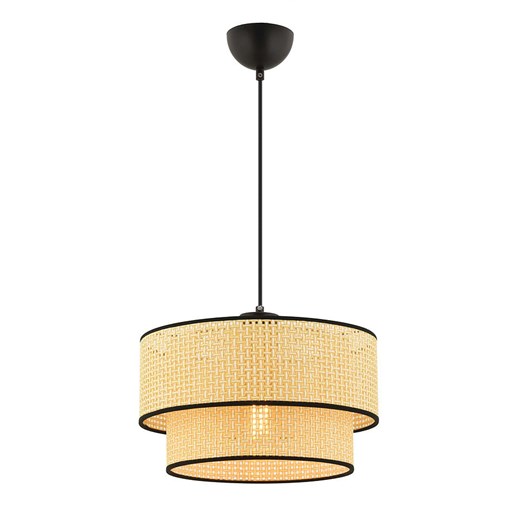 Opviq Lampa wisząca w kolorze kremowo-czarnym - wys. 65 x Ø 30 cm Opviq onesize promocyjna cena Limango Polska