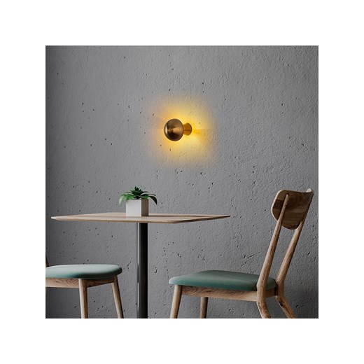 ABERTO DESIGN Lampa ścienna w kolorze złotym - Ø 12 cm Aberto Design onesize okazyjna cena Limango Polska