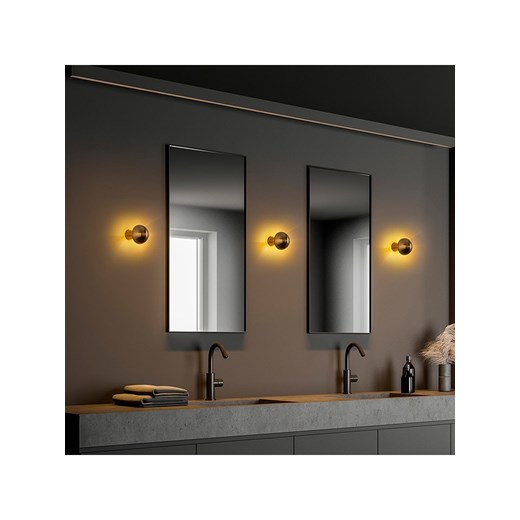 ABERTO DESIGN Lampa ścienna w kolorze złotym - Ø 12 cm Aberto Design onesize okazja Limango Polska