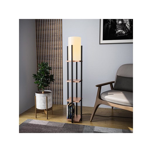 ABERTO DESIGN Lampa stojąca w kolorze brązowo-czarnym - wys. 130 cm Aberto Design onesize wyprzedaż Limango Polska