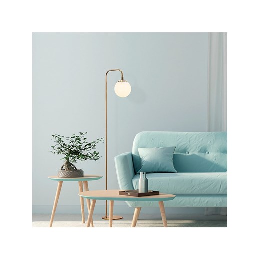 ABERTO DESIGN Lampa stojąca w kolorze złotym - wys. 146 x Ø 27 cm ze sklepu Limango Polska w kategorii Oświetlenie - zdjęcie 187807681