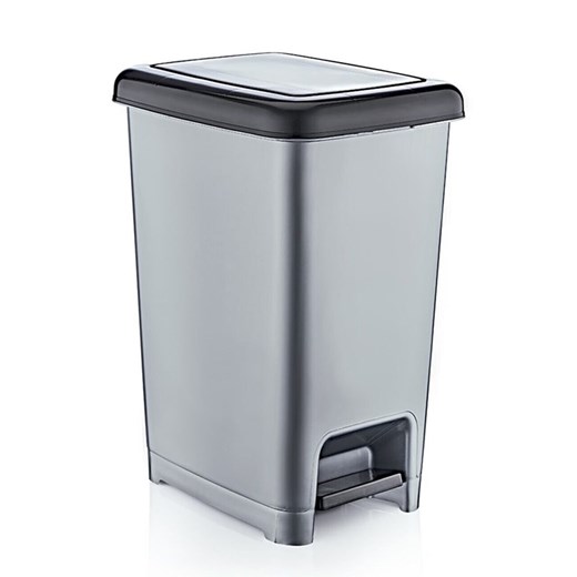 Violeta Home Kosz w kolorze szarym na śmieci - 22,5 x 39,9 x 31 cm ze sklepu Limango Polska w kategorii Kosze na śmieci - zdjęcie 187808153